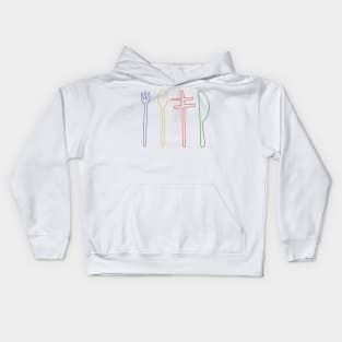 Frightened Rabbit Utensils Kids Hoodie